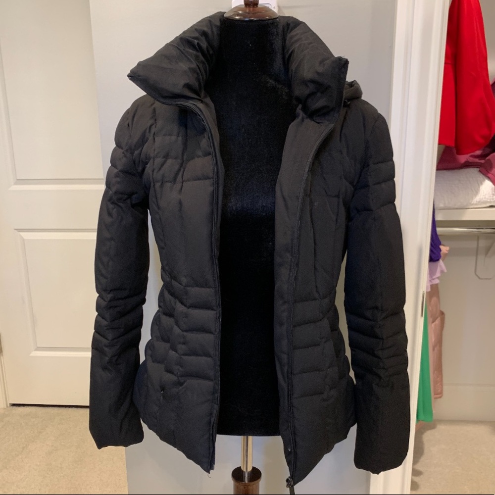 Black Short Puffer Jacket